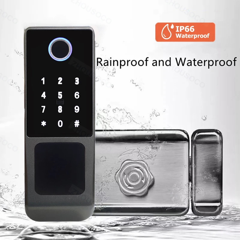 Smart fingerprint gate lock product image 4