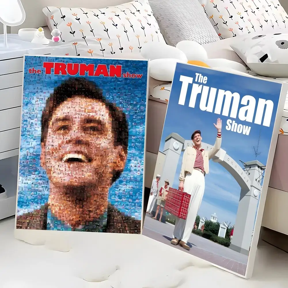 The Truman Show Jim Carrey Satire Reality TV Classic Painting Calligraphy Poster Eco-Friendly Decor Frameless Canvas