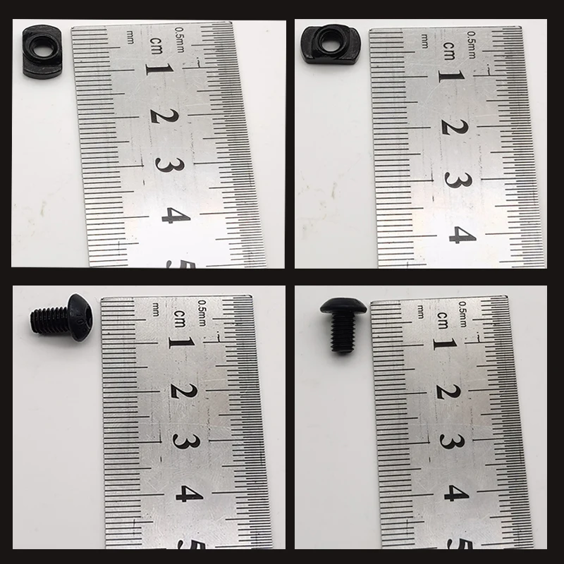 Tornillo de unids/lote y tuerca de repuesto para MLOK, 10 M-LOK, guardamanos, secciones de riel, accesorios de pistola de caza