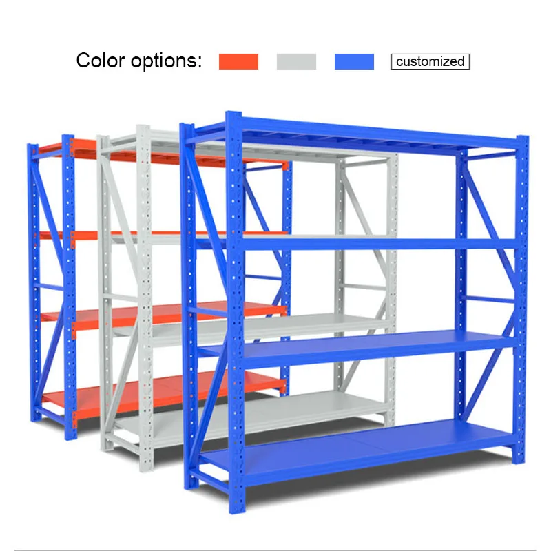 Stable and Durable rack shelf 4 Level warehouse storage rack metal rack custom steel storage shelves