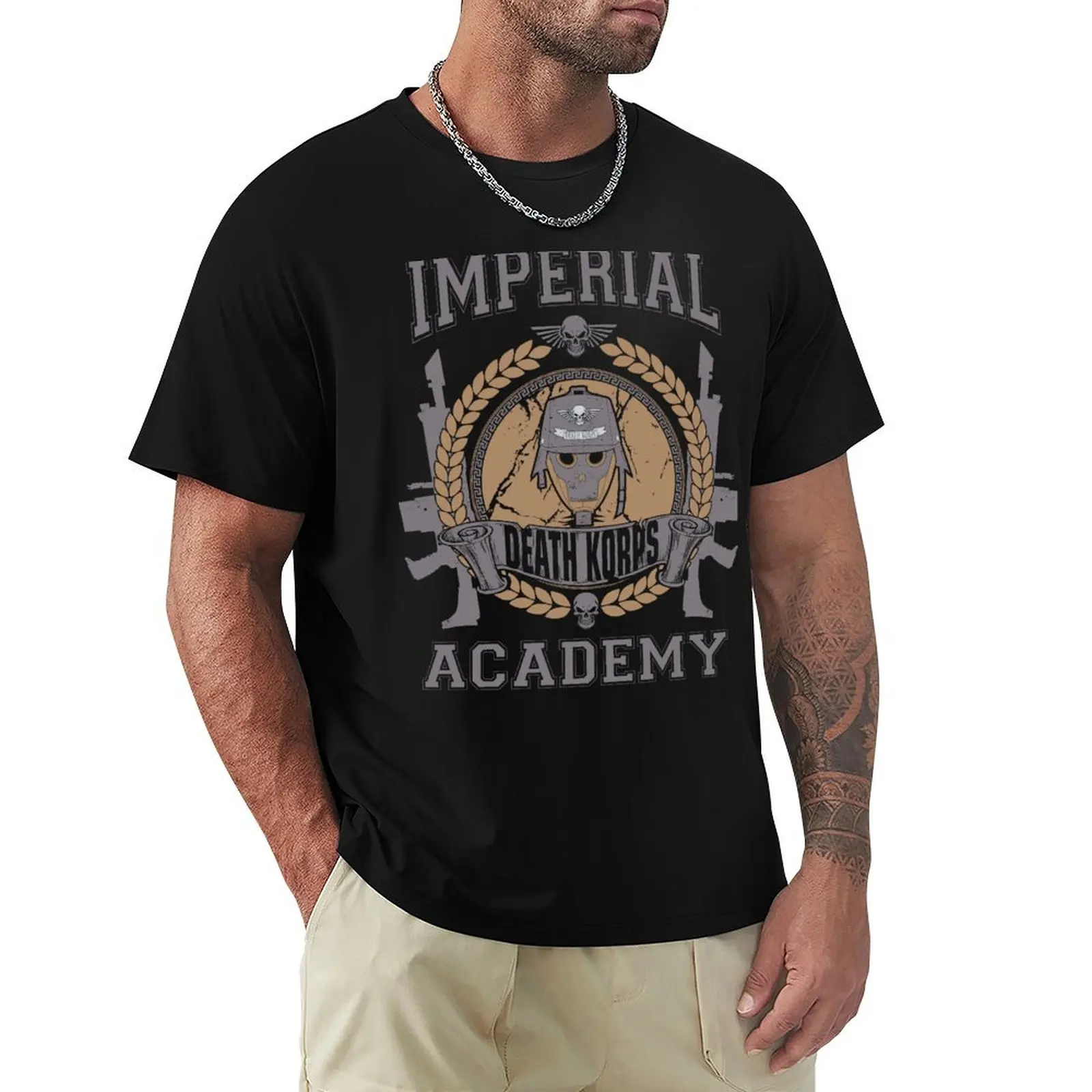 DEATH KORPS - ACADEMY T-Shirt essential t shirt designer shirts cute tops for a boy clothes for men