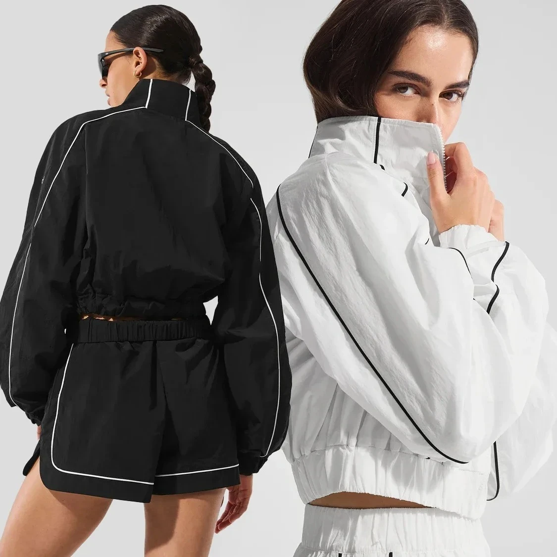 

lo Women Coat Full Zipper Track And Field Jacket Fitness Sports Outdoor Casual Jogging Jacket Top Track And Field Fitness Shorts