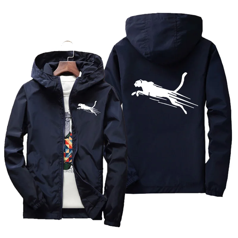 

Autumn 2024 new men's hooded sunscreen coat outdoor leisure fashion sports jogging cross-country motorcycle simple windbreaker