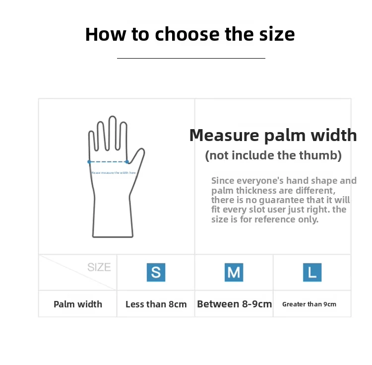 Reusable Thickened Nitrile Cleaning Gloves, Latex-Free Waterproof Household Gloves for Dishwashing & Laundry