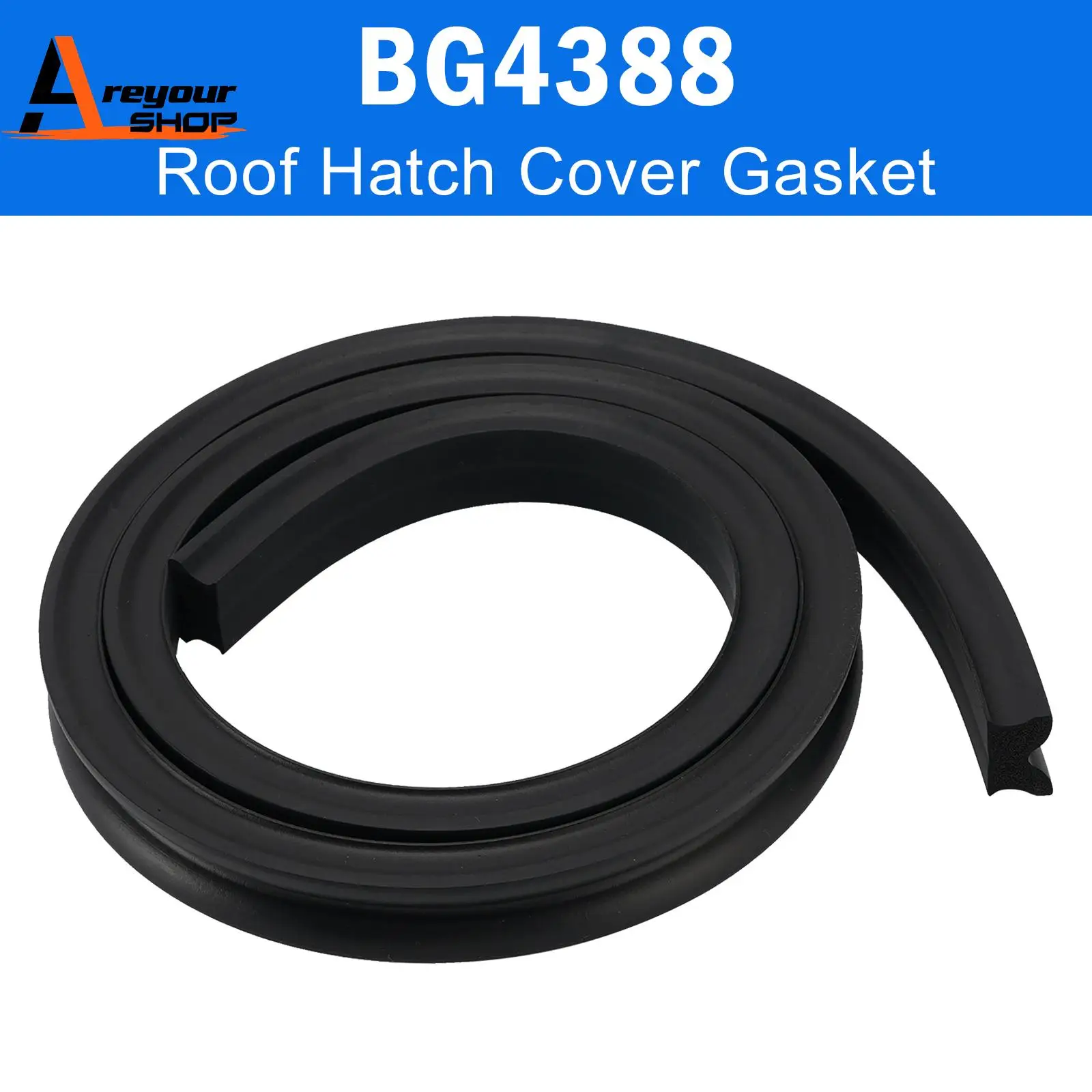 Areyourshop Roof Hatch Cover Gasket BG4388 1.15m Length for Dometic Micro Heki