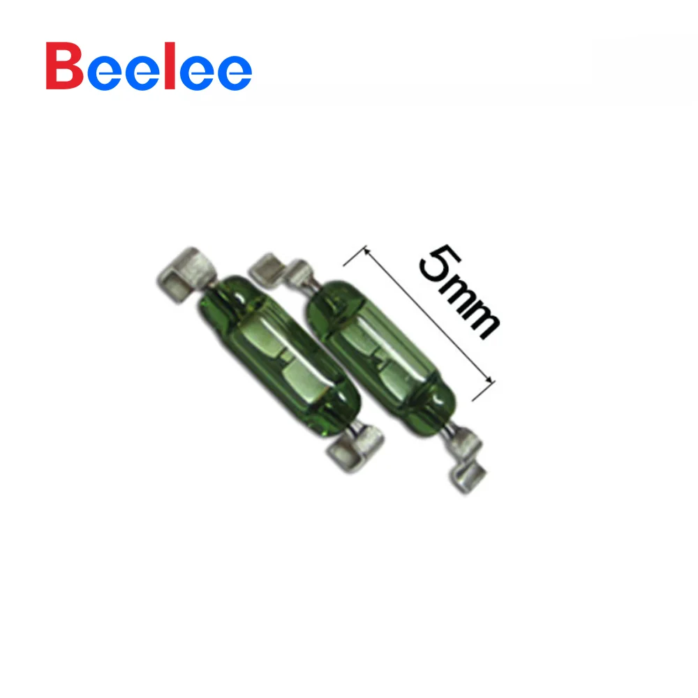 50PCS Beelee 0.5A Glass Reed Switch Magnet Reed Switch Normally Open