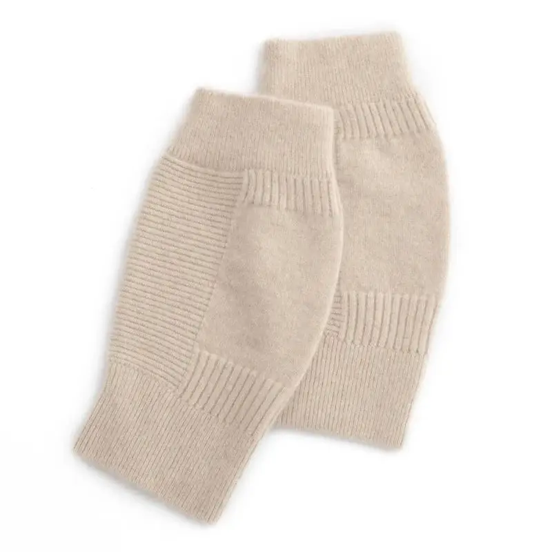 Autumn and Winter Thickened 100% Cashmere Knee Pads Warm Knitted Knee Pads Cold Protection Old Cold Legs Short Leg Warmers