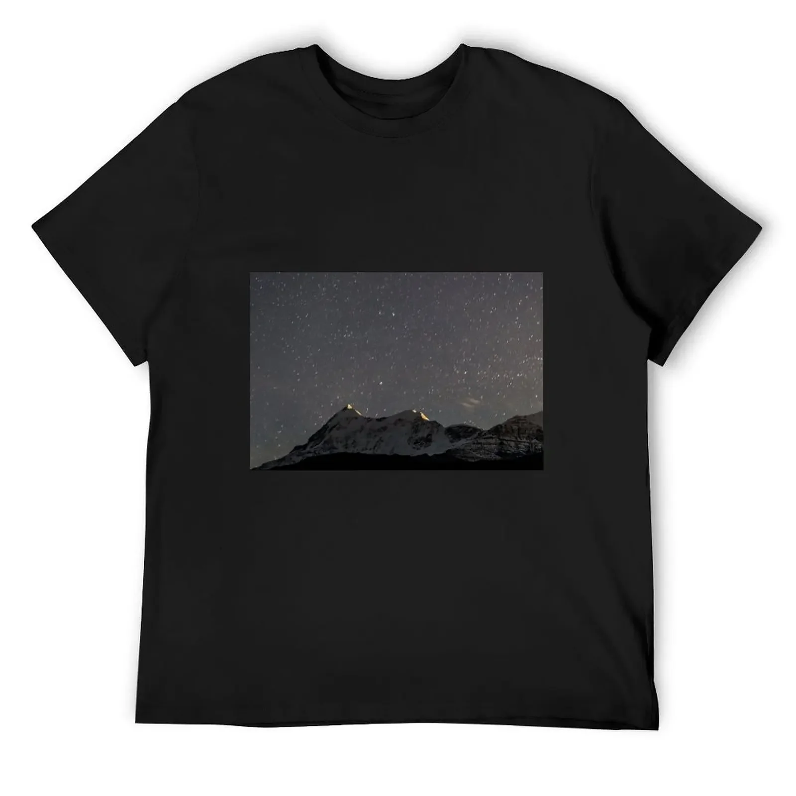 trishul star trails from bedni bugyal, the himalayas, india T-Shirt customizeds customs oversizeds mens t shirts pack