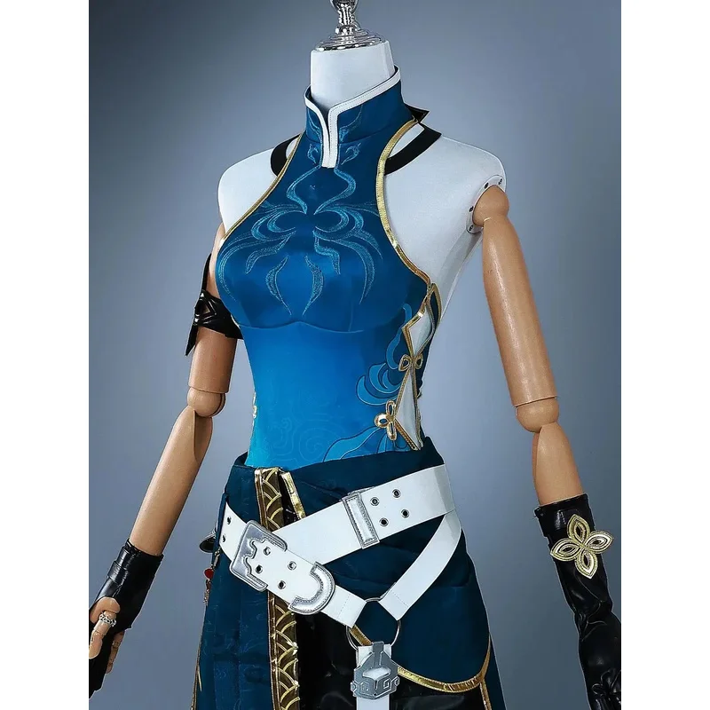 

a7d@【Wetrose】In Stock SSR Feixiao Cosplay Costume Honkai Star Rail Full Set Wig Halloween Xmasa7d@