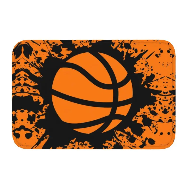 Custom Basketball Splat Doormat Non-Slip Entrance Kitchen Bathroom Floor Door Mat Garage Rug Carpet Footpad