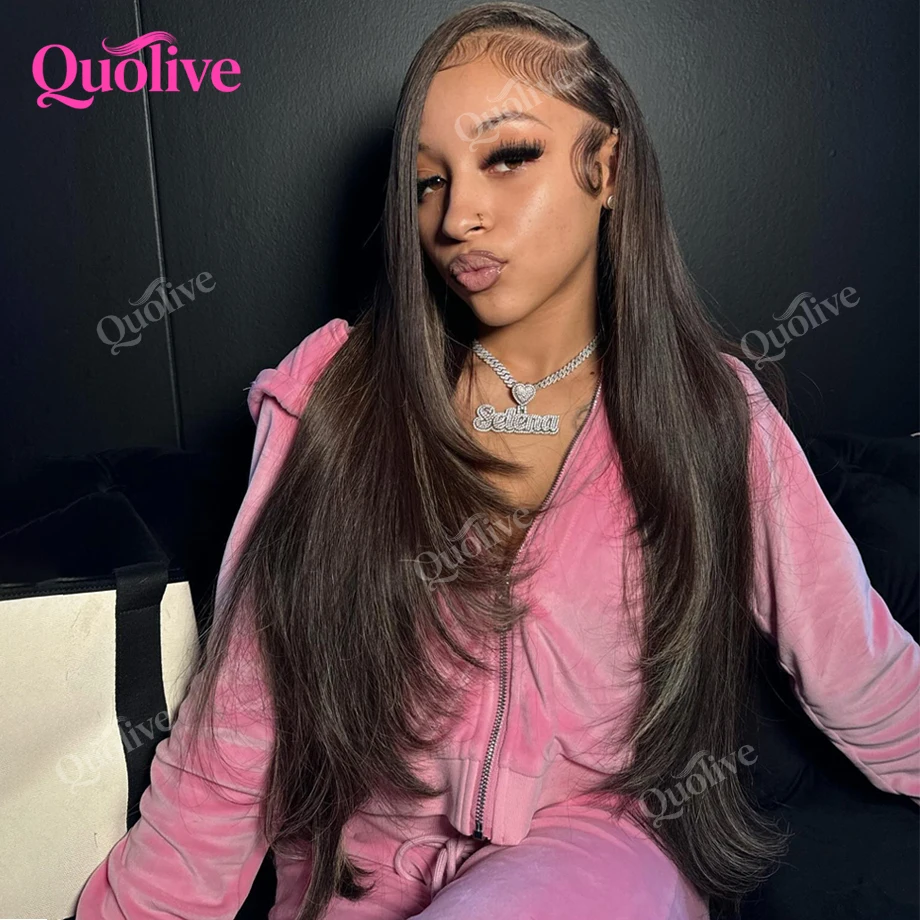 

Прямые парики из натуральных волос 40 дюймов 13x6 Hd Парик из натуральных волос на фронтальной части шнурка Бесклеевые прозрачные парики 13x4 на шнуровке для чернокожих женщин