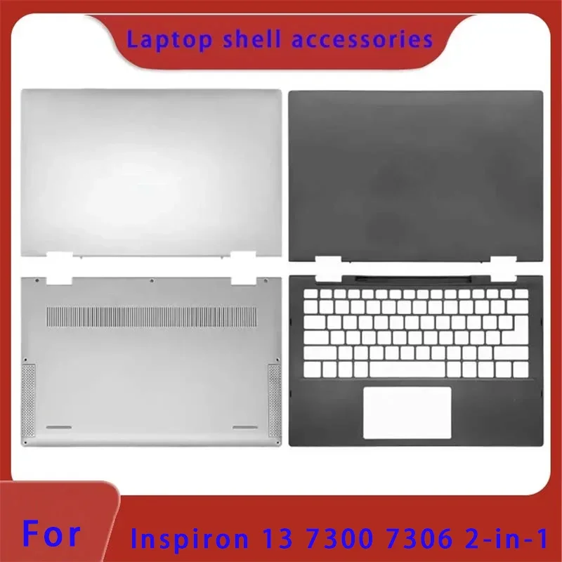 98 New Original Suitable for Inspiron 13 7300 7306 2-in-1 Laptop LCD Screen Back Cover, Screen Frame, Palm Rest, Bottom Shell