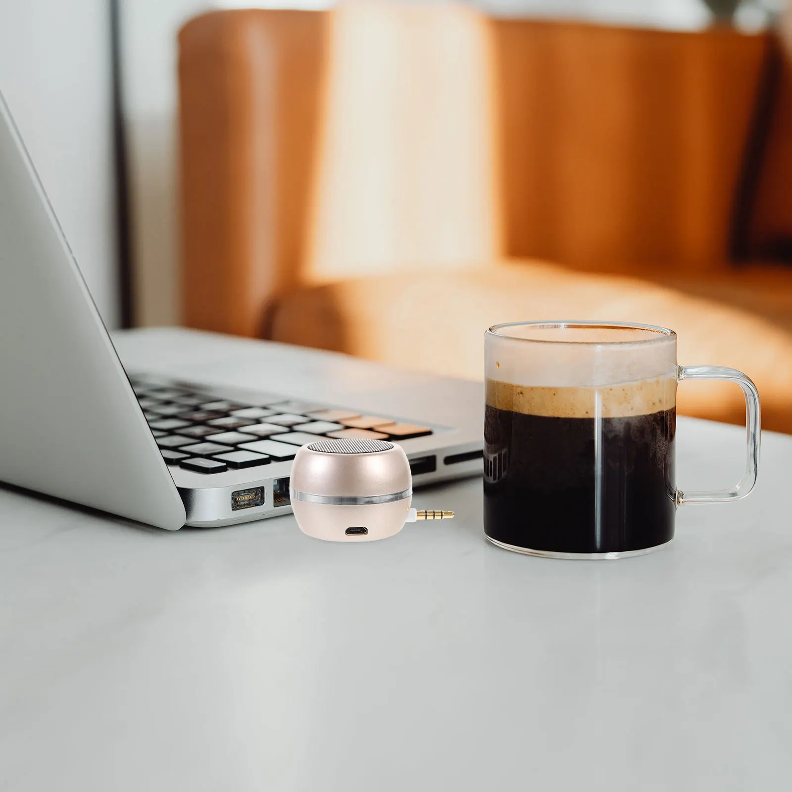 

Mini Speaker 3.5Mm Audio Input For Phone Laptop Computer Portable External Loudspeaker Desktop Aux Box