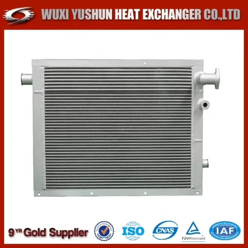 Excavator Oil Cooler Aluminum Plate Fin Type Heat Exchanger Construction Machinery Part