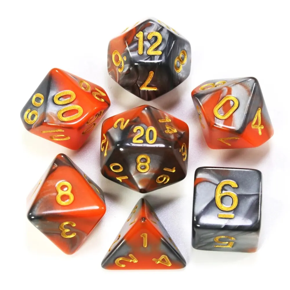 Dice DND Game Dice Role Dice Mixing Colours Dice Set With Bag 9 Different Styles Available For Portable RPG TRPG Games