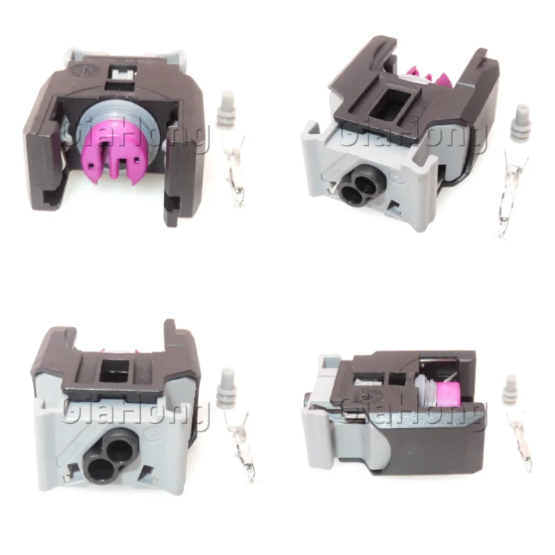 1 Set 2 Way Auto Parts 13816706 Car Nozzle Sealed Wire Connector For Buick Chevrolet AC Assembly Fuel Injector Electrical Socket