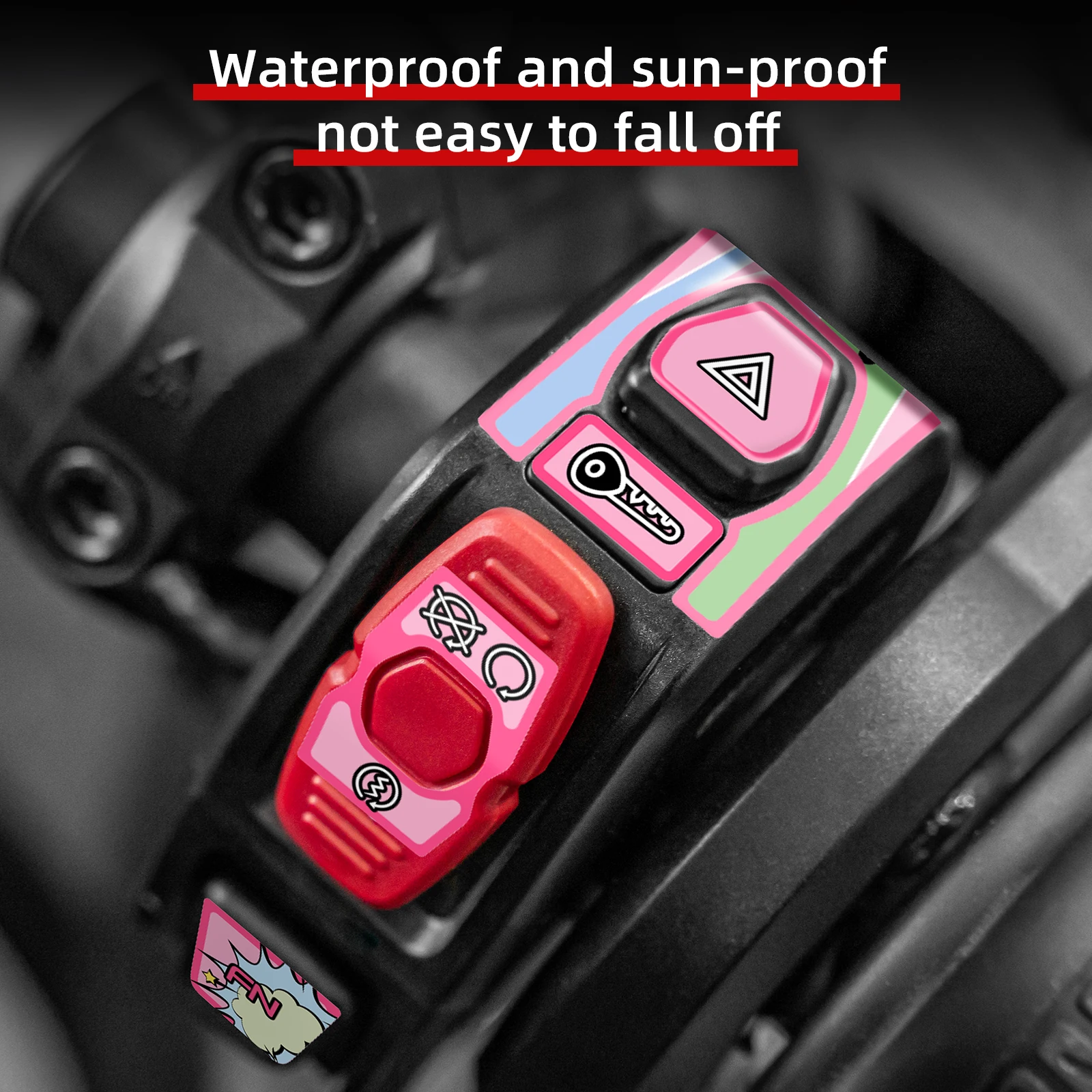 Suitable for 2025 CFMOTO 750SR-S Key Switch Stickers Anti-Wear Anti-Stain Custom Stylish Decor High-Fit Protection Mod Parts