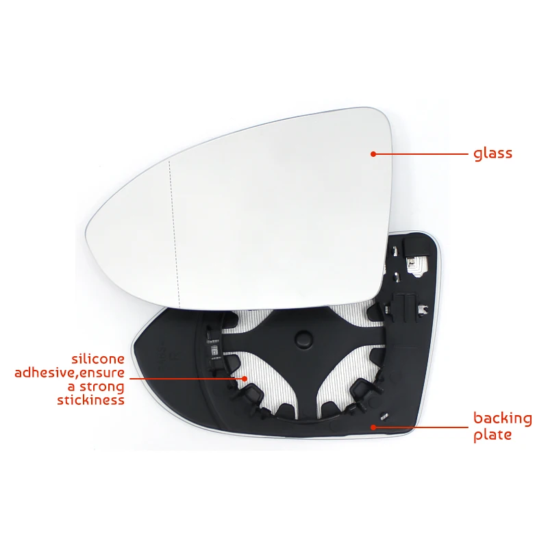 Car Rearview Left Right Heated Exterior Wide Angle Mirror Glass for Volkswagen VW Golf 7 VII MK7 MQB