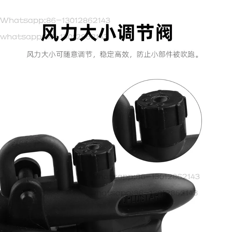 Ion air gun static removal, high pressure positive and negative ion air gun dust removal, big head double needle air gun
