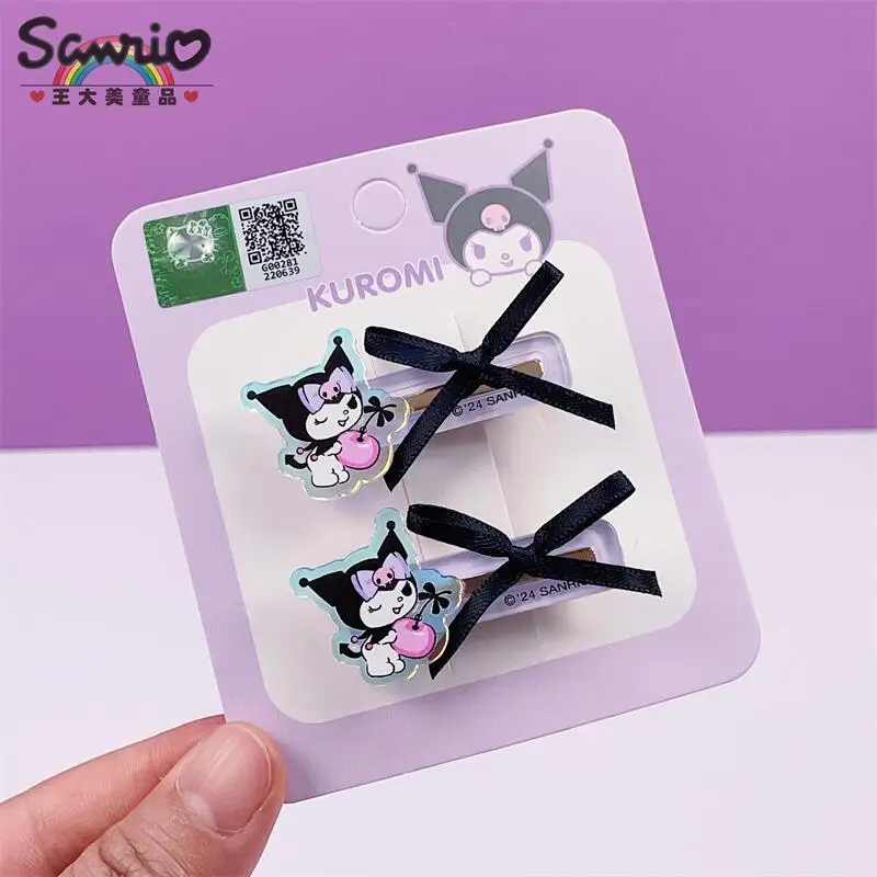 

Sanrio Baby Girl Bows Hair Clip Hello Kitty Hairclips Kawaii Hair Accessories Headbands Ties Fashion Hairties Kuromi Girls Fall