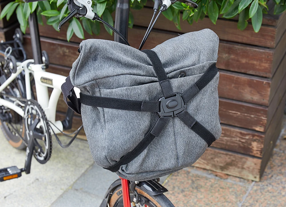 TOUCH Fahrrad S-Tasche Legierung Front Rack Für Brompton Faltrad Schulter Rucksack Tasche Reihe Skeleton Bascket Fahrrad Teile – Detail 11