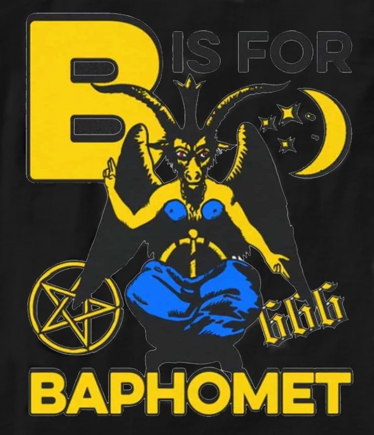 B Is For Baphomet T-Shirt New 100% Cotton O-Neck Short Sleeve Summer Casual Mens T-shirt Streetwear