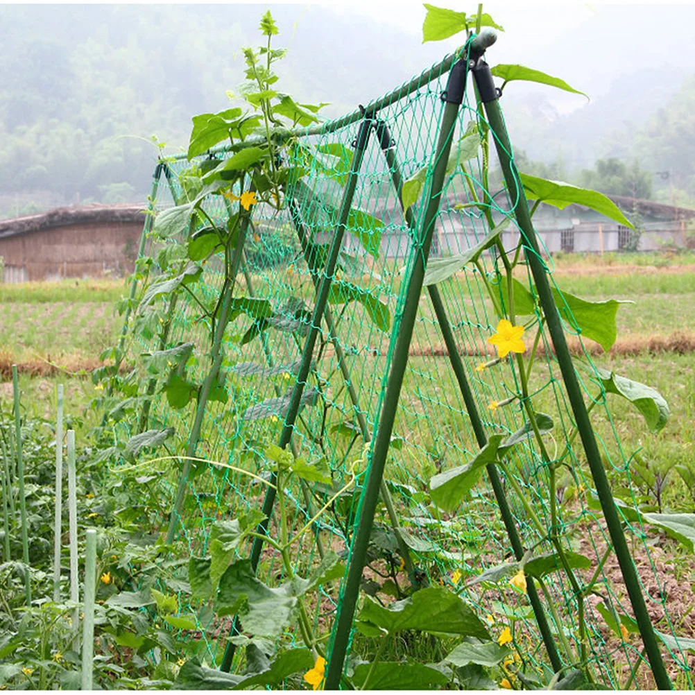 

2Pcs Climbing Plant Net Green Durable Garden Trellis Vining Vegetables Fruits Flowers Soft Nylon Save Space Healthy Growth