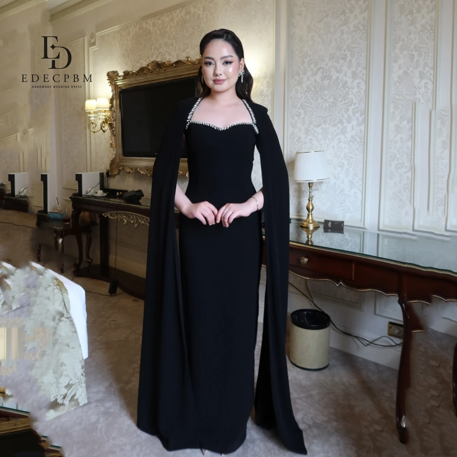 

EDECPBM Customized Prom Dress for Wedding Guest Elegant Luxury Evening Dress 2025 Beautiful Prom Dresses Store Women فساتين سهرة