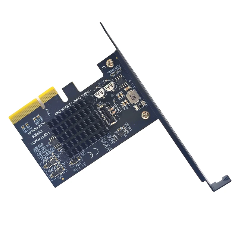 Imagem -04 - Pci-e Usb tipo e Cartão de Expansão Gen2 x 20gbps Pci Express 3.0 x4 para Tipo-e Adaptador Alimentação Sata para pc Painel Frontal Usb c Riser