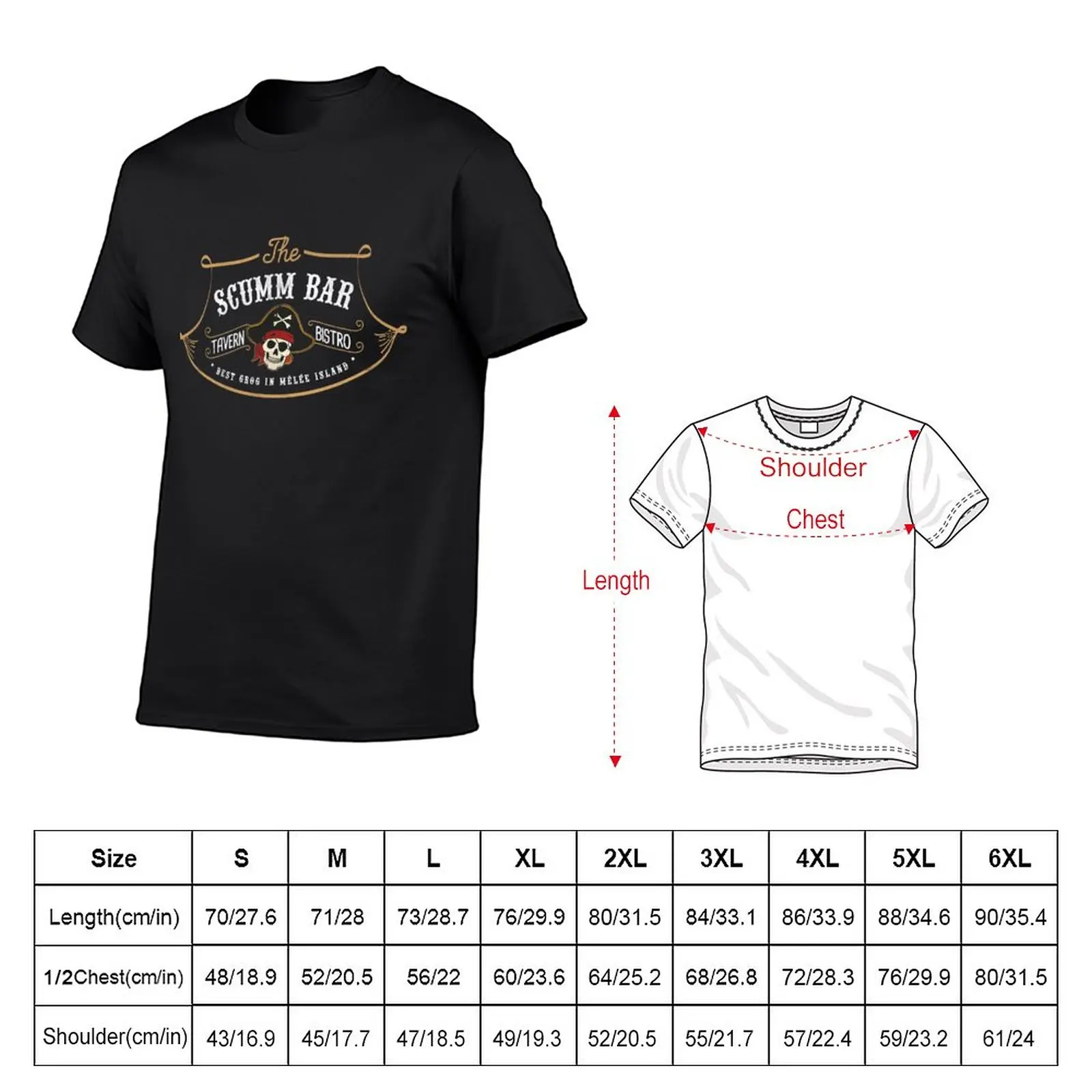 New The Scumm Bar T-Shirt animal print shirt for boys vintage clothes plain t-shirt black t shirts for men