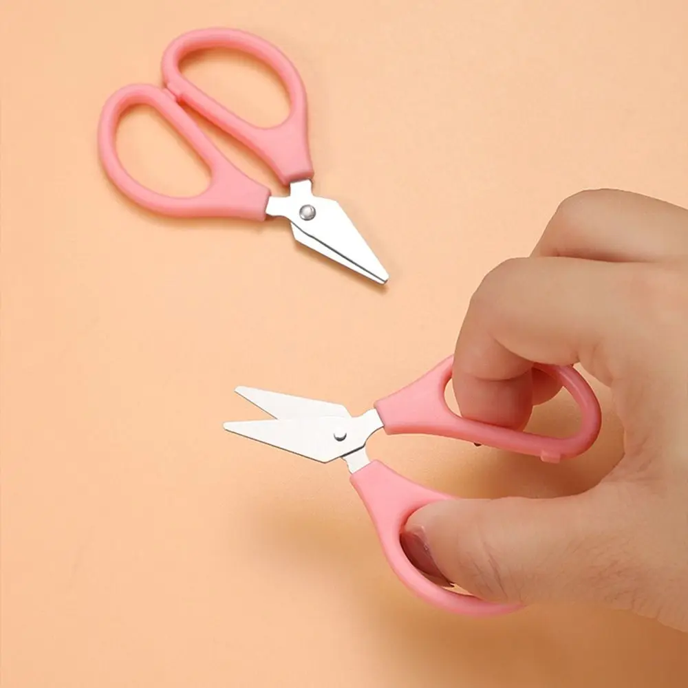 10pcs Handmade Tools Mini Scissors Stainless Steel Multifunctional Handcraft Scissor Candy Color Minimalistic