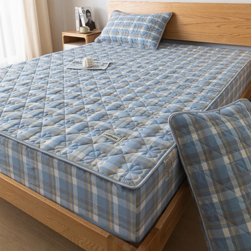 A-Class Pre-Washed Cotton Mattress Protector Cover - Ultra Soft, Antibacterial, Hypoallergenic for a Serene Sleep Experience