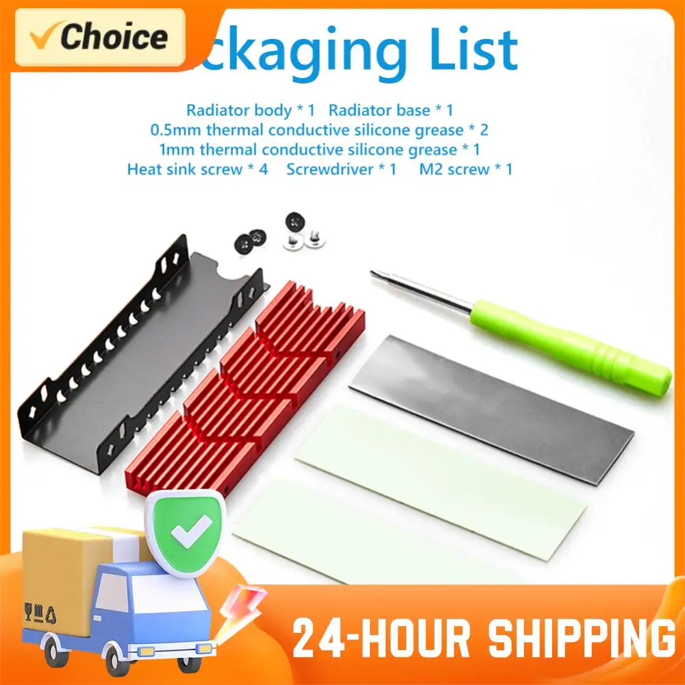 

Радиатор для SSD M.2 2280 с термопрокладкой из силикона для ПК / PS5, алюминиевый радиатор для SSD M.2 PCIE NVMe