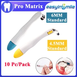 10pcs Dental Pro Matrix Bands Sectional Contoured Matrices System Movable Fixator Dentistry Composite Resin Filling Tools