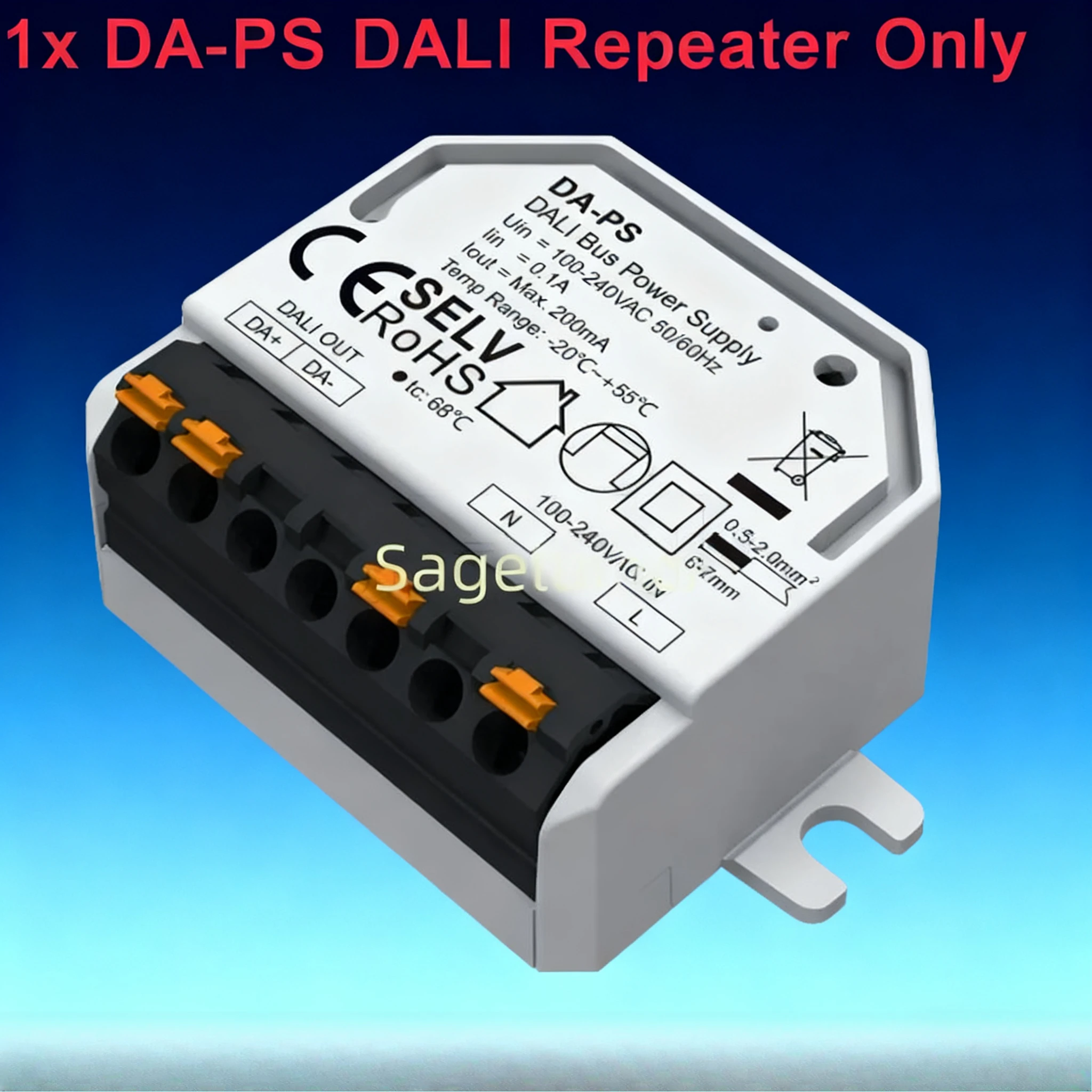

100-240V AC DA-PL DA-PD DA-PS Skydance 200mA DALI Broadcast Unit DA-PB(DT6/DT8) DALI Bus Power Supply & Repeater DALI Signals