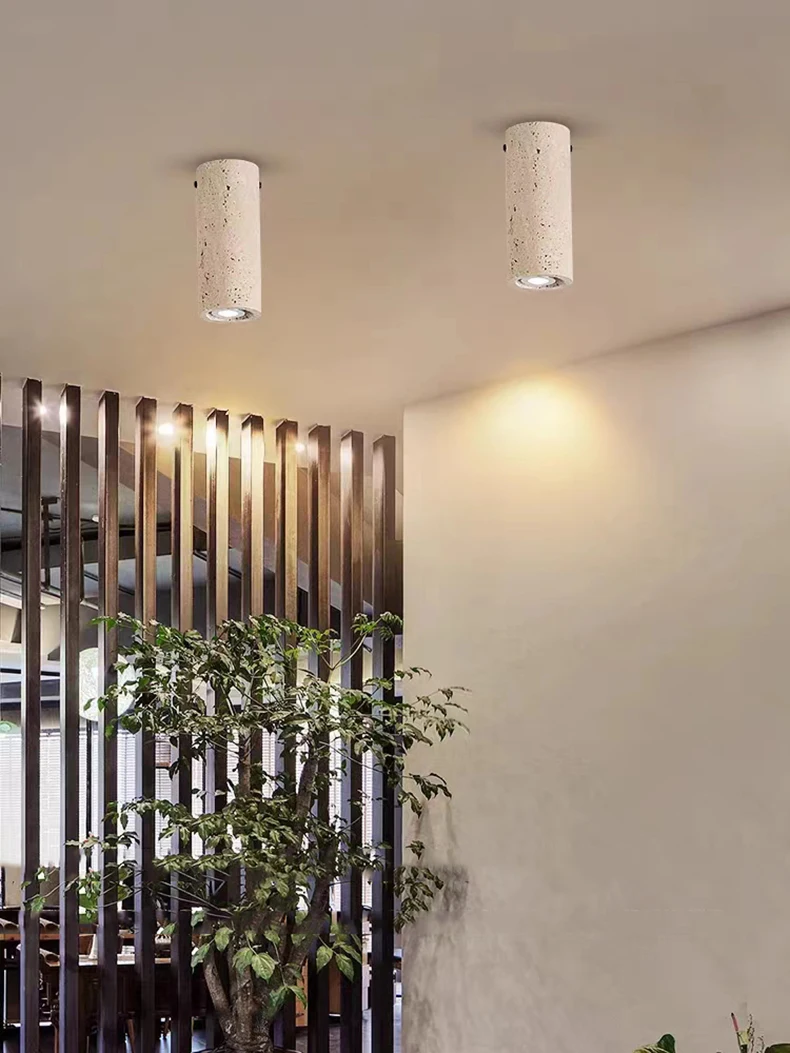 Cylindrical Natural Stone Ceiling