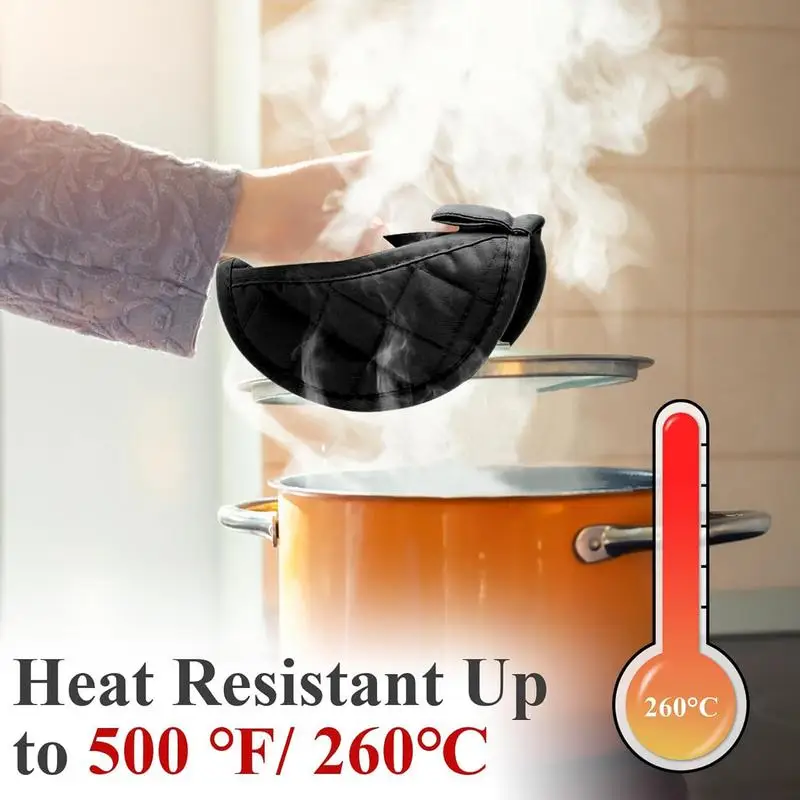 Kitchen Hot Pads Silicone Kitchen Hot Pads Gloves Oven Mitts Double-Sided Washable Heat-Resistant Round Oven Gloves For