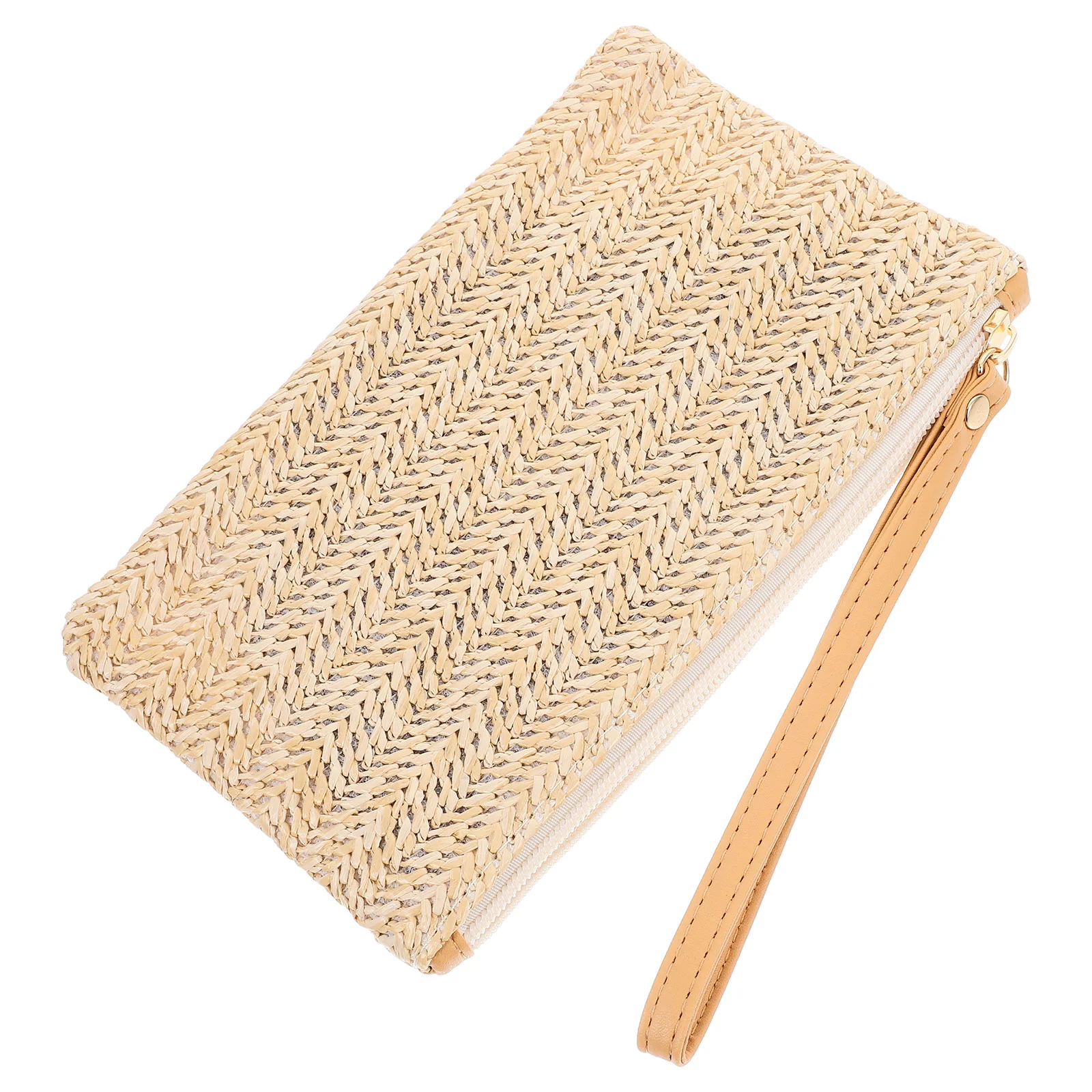 Straw Zipper Clutch Bag Bohemian Wristlet Women Summer Beach Purse and Handbag straw clutch bag straw clutch purse