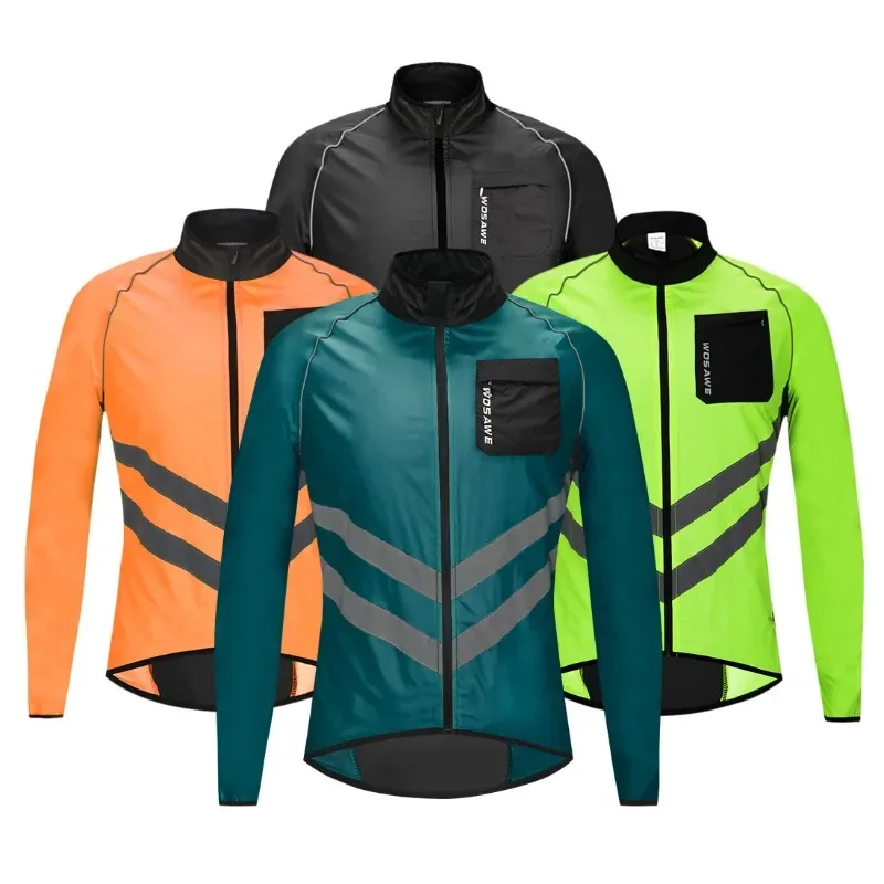 

1pcs Cycling Rain Jacket High Visibility MultiFunction Jersey Road MTB Bike Bicycle Windproof Quick Dry Rain Coat Windbreaker