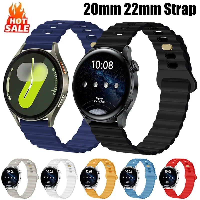 

Силиконовый ремешок Pop 20 мм 22 мм для Samsung Watch 7/6/5/4/3 Huawei Watch 5-4-3/GT4/3 Pro, браслет для Amazfit GTS4 Mini/GTR4 B