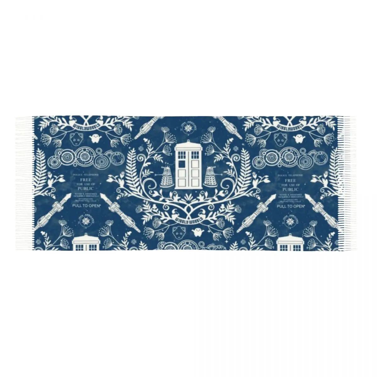 Mantón Una bufanda con borlas