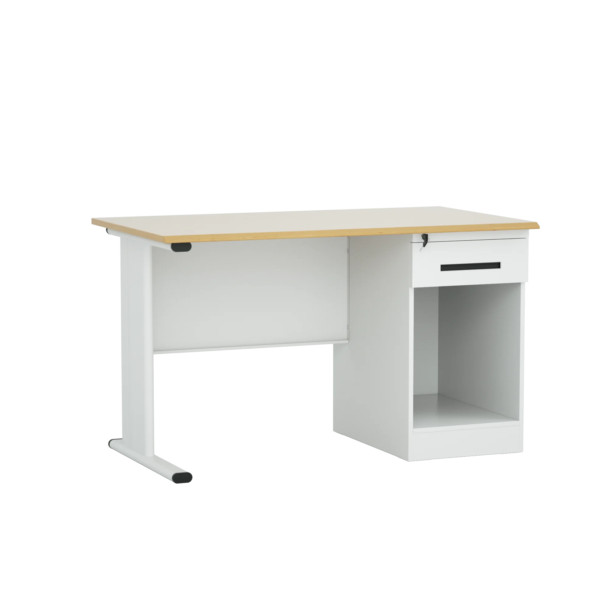 ！@High Quality Modern Stainless Steel Office Desk with Adjustable Feet and Customizable Colors for Home Office and School Use