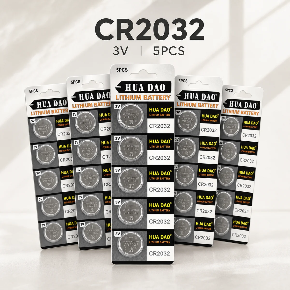 Lithium Coin Cell Battery CR2032 3V High Capacity Replacement For Car Key, Watch, Remote Control, Calculator Electronics