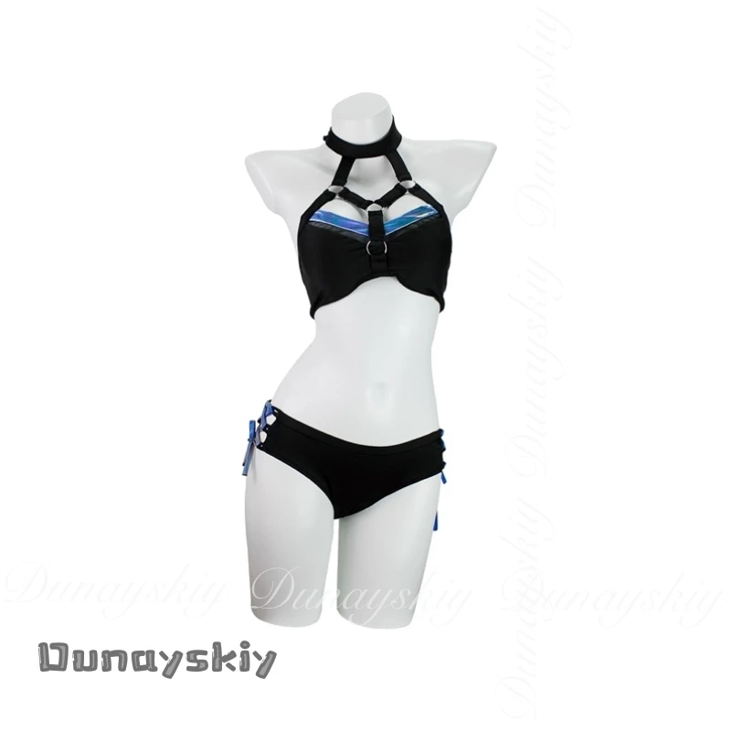 {Hemera}Anime Kanroji Mitsuri Cosplay Swimsuit Costume Two Pcs Swimsuit Female Cardigan Swimsuit Set Halloween Disguise Women view 5