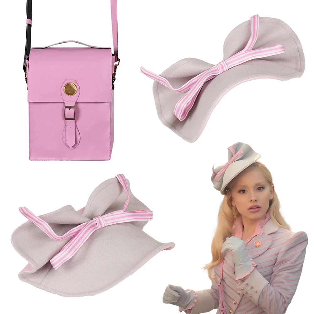 

Фантазия Вик ​ ​ Сумка на плечо Glinda, шляпа, сумка 2024, фильм, косплей, аксессуары для костюмов Disfraz, женский реквизит для вечеринки на Хэллоуин