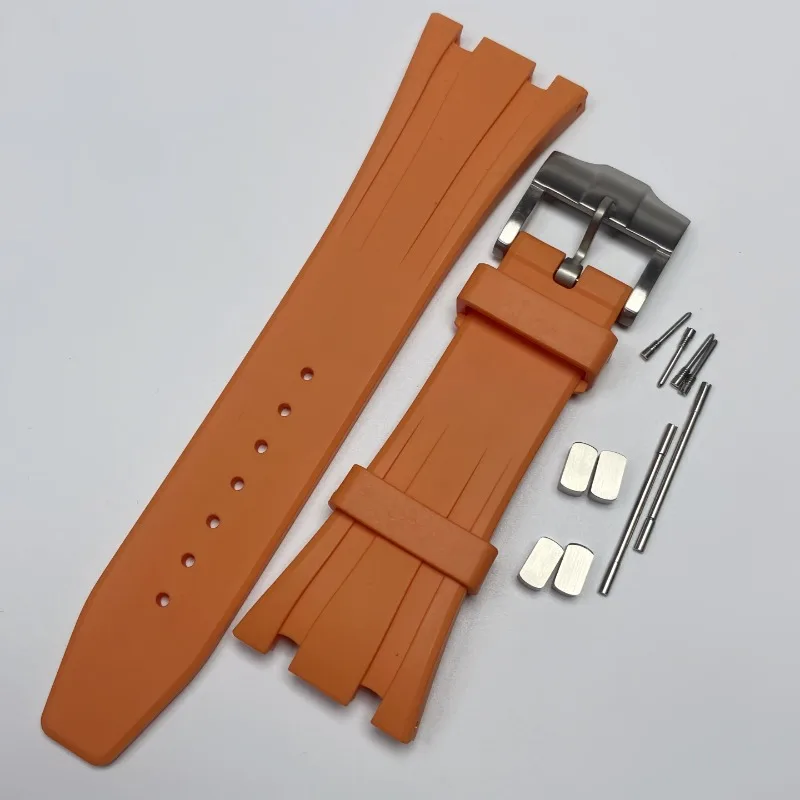 26MM for Rubber Strap Watch Accessories for NH35 Case Silicone Strap Fitting 42MM Oak Case Tape