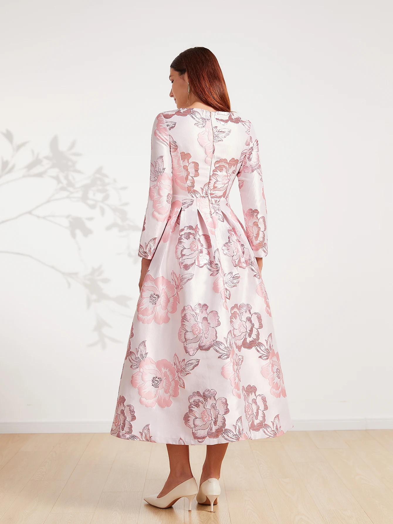 Robe Jacquard florale longue pour femme, robe de Rhélégante, robe de soirée Maxi, vêtements décontractés, robe éducative, mode bohème, luxe, nouveau