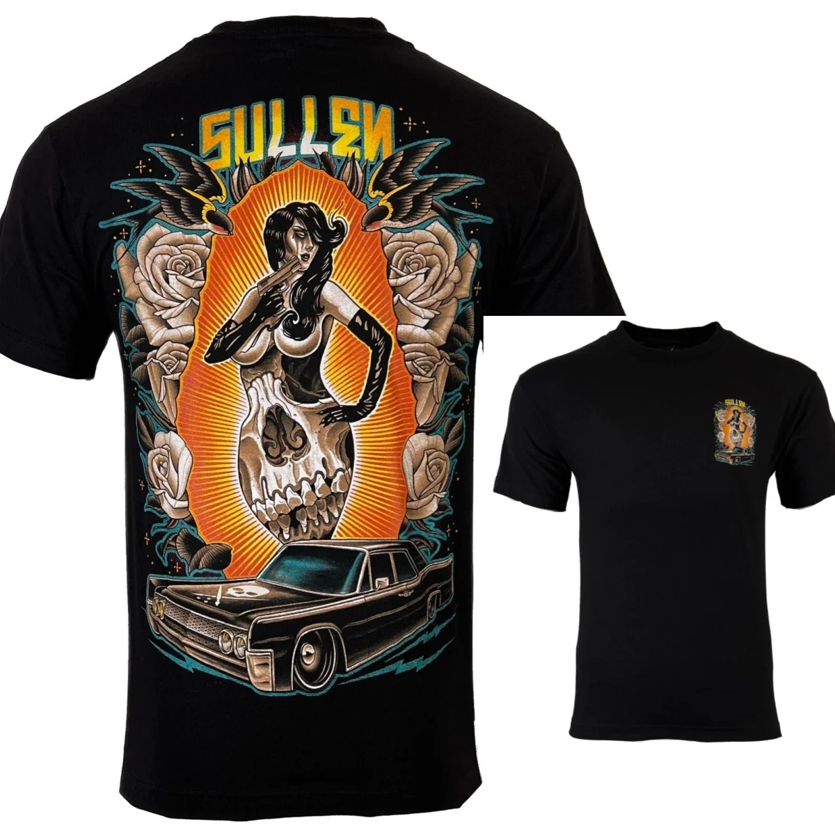 Camiseta Sullen 2026 para Hombre, Diseño Urbano con Tatuajes FEMME FATALE, Calidad Premium, Estilo de Lujo Unisex para Hombre y Mujer