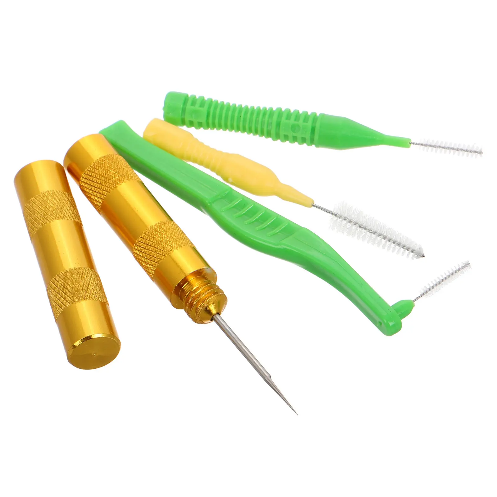 4Pcs Airbrush Cleaning Brush Set Essential Daily Maintenance Kit Spray Gun Cleaner Needle Repair Tool Airbrush Detailing