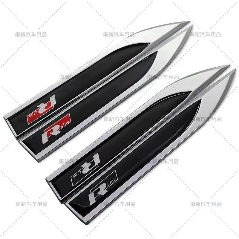 

For Volkswagen VW Polo Golf 6 Passat B6 T5 TSI R 3D Metal Epoxy Logo Badge Car Sticker Auto Accessories Fender Emblem Decal